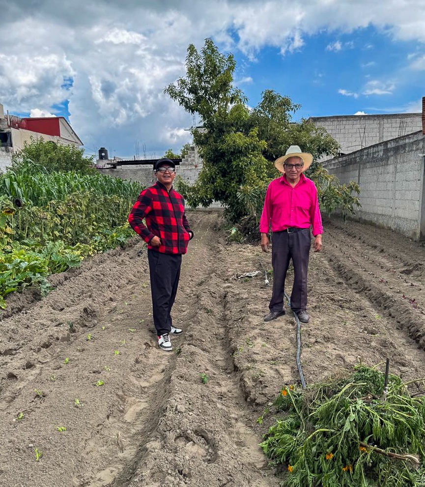 Chiautempan promueve producción local con huertos familiares